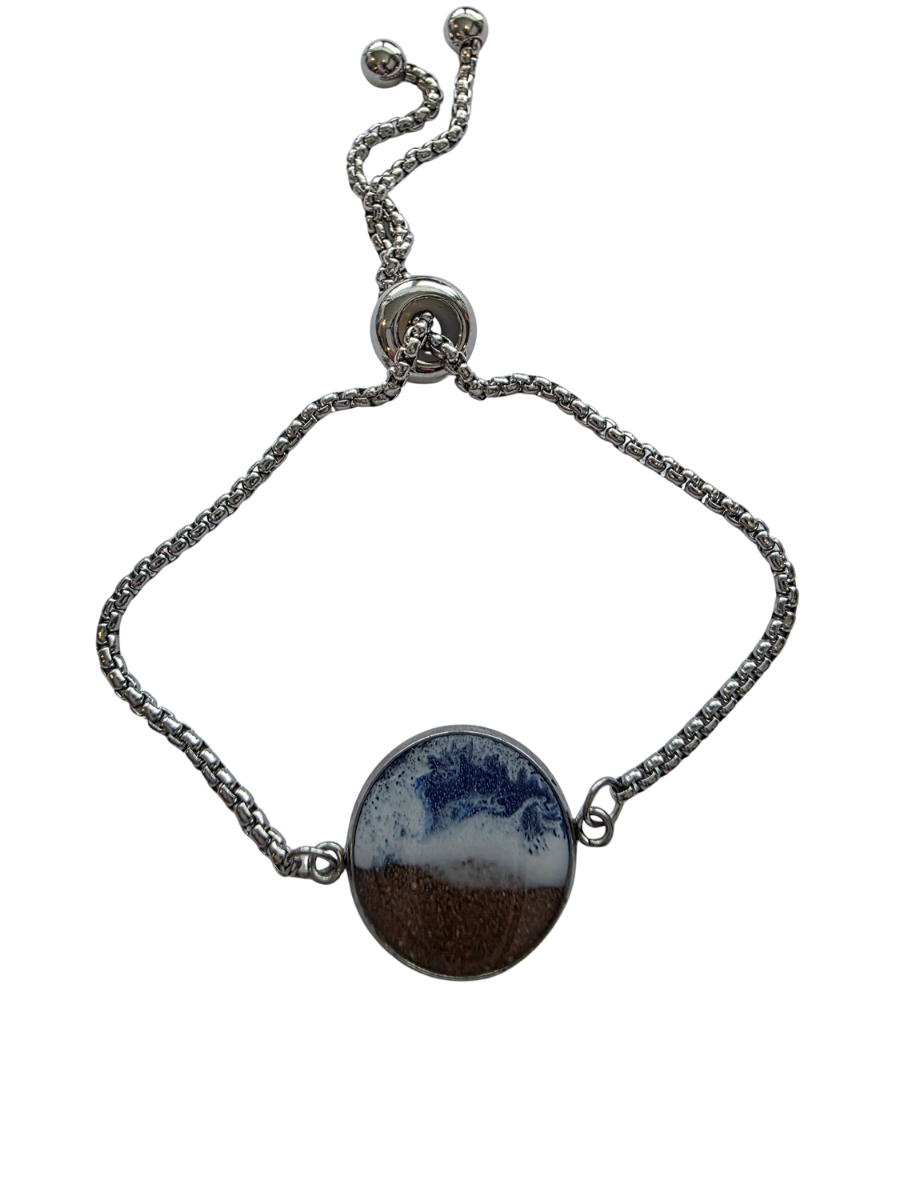 Seaside Stainless Steel Designer Ocean Scene Jewelry with PEI Beach Sand