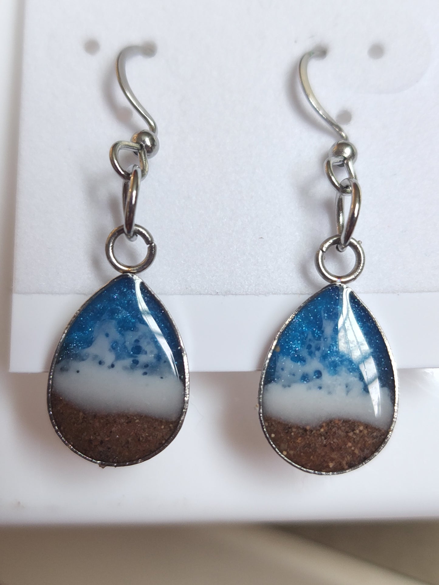 PEI Beach Sand Designer Earrings - Stainless Steel
