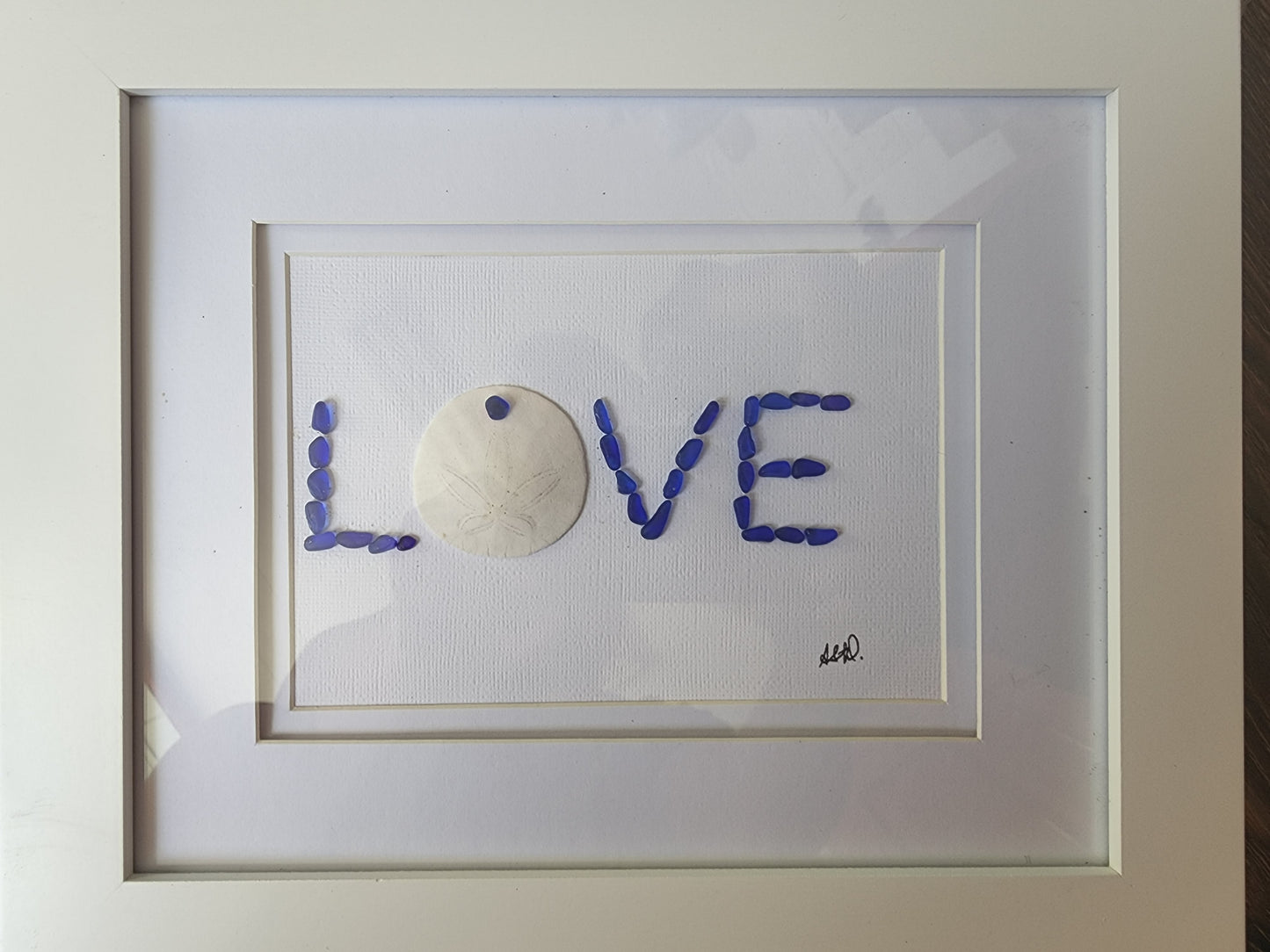 Souris By The Seaglass - Framed Seaglass