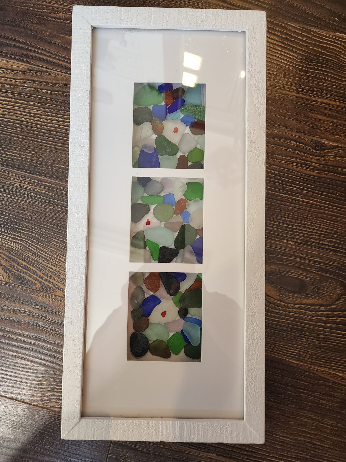 Souris By The Seaglass - Framed Seaglass