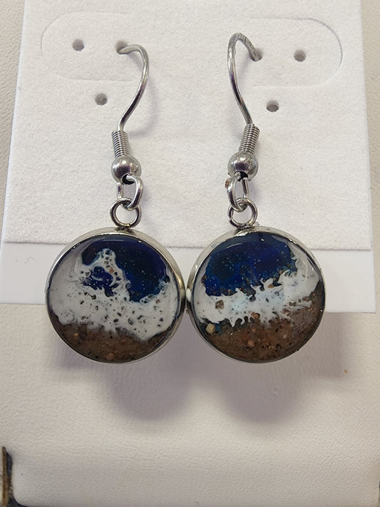 PEI Beach Sand Designer Earrings - Stainless Steel