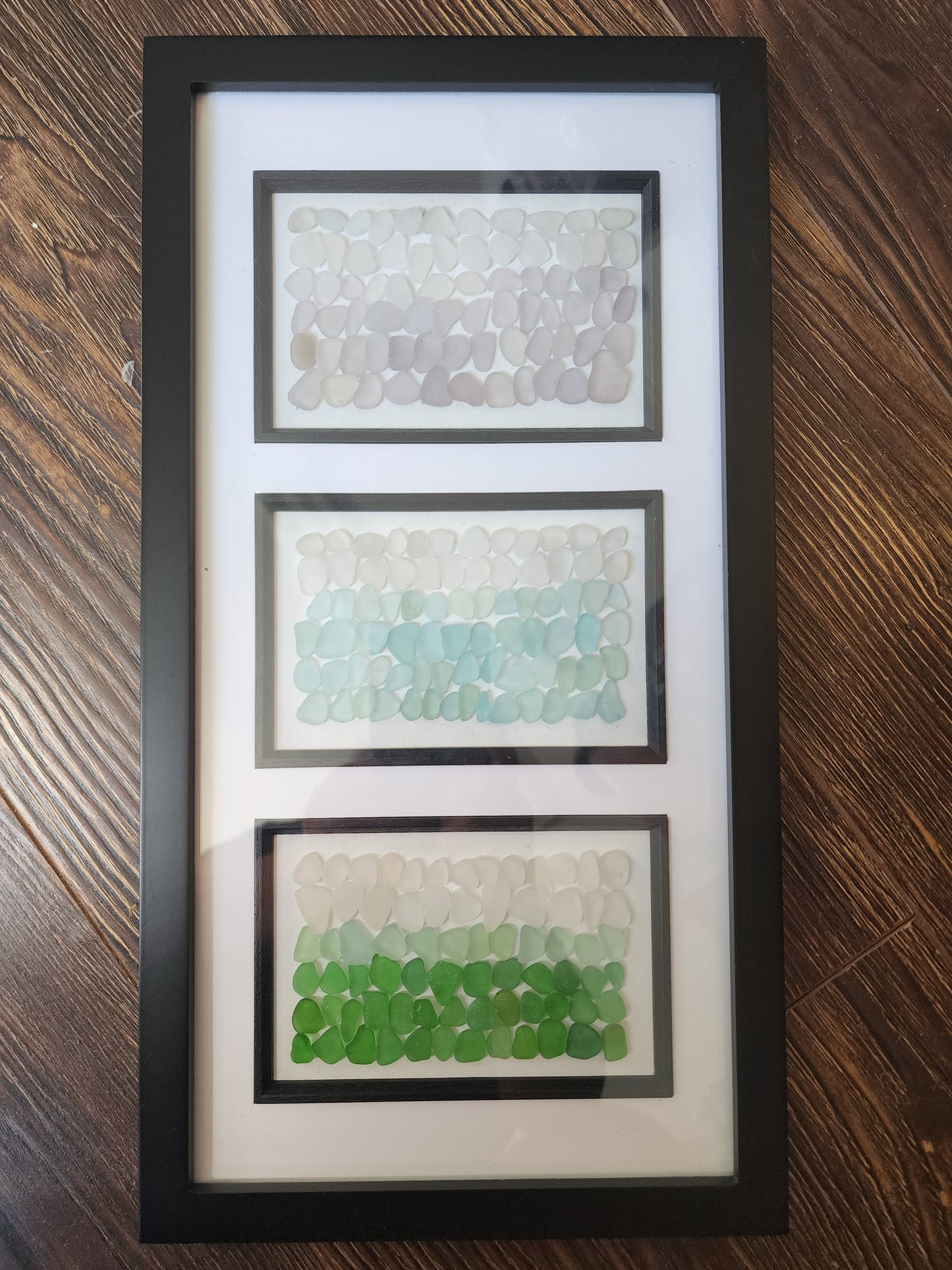 Souris By The Seaglass - Framed Seaglass