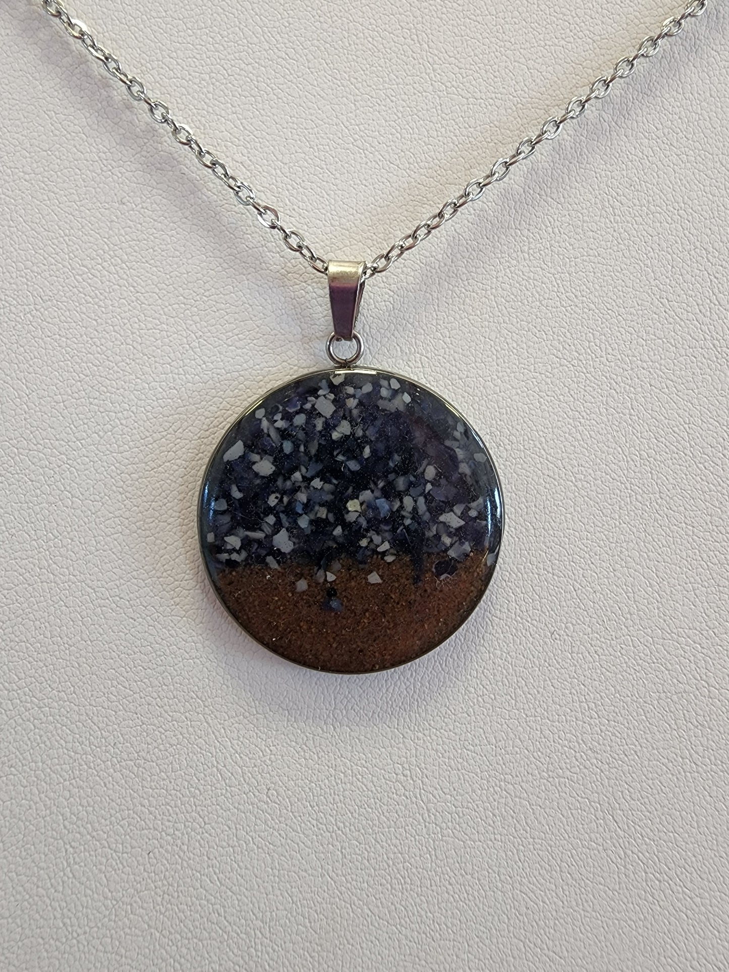 Seaside Stainless Steel Designer Mussel & Sand Jewelry