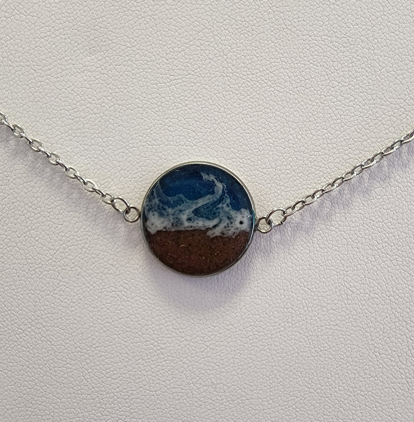 Seaside Stainless Steel Designer Ocean Scene Jewelry with PEI Beach Sand