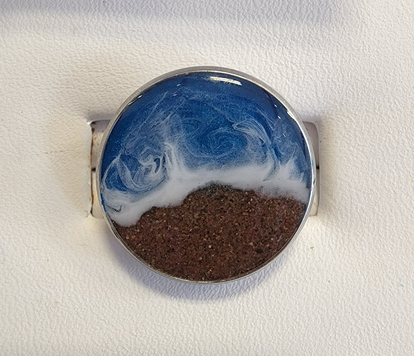 Seaside Stainless Steel Designer Ocean Scene Jewelry with PEI Beach Sand