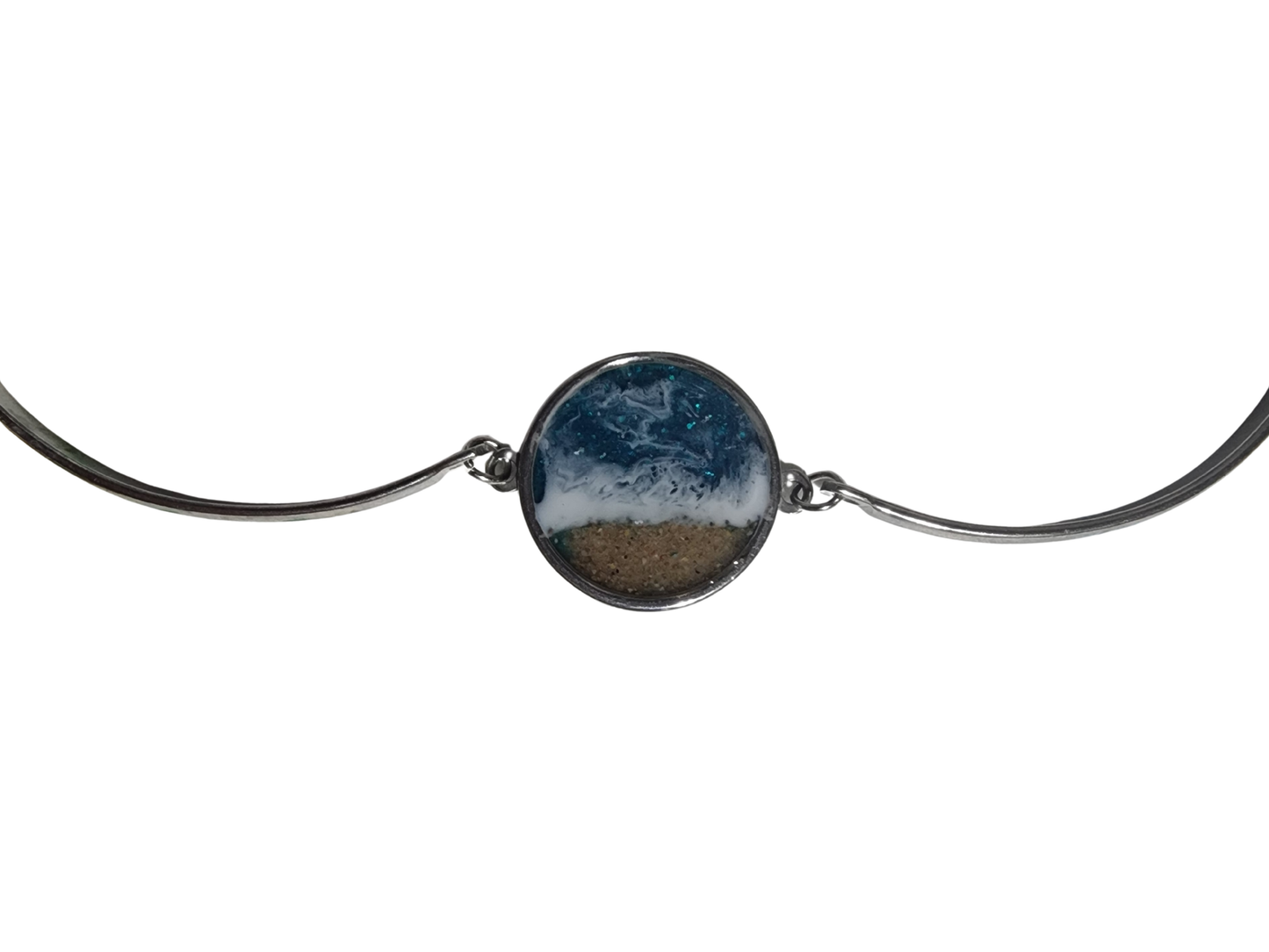 Seaside Stainless Steel Designer Ocean Scene Jewelry with PEI Beach Sand
