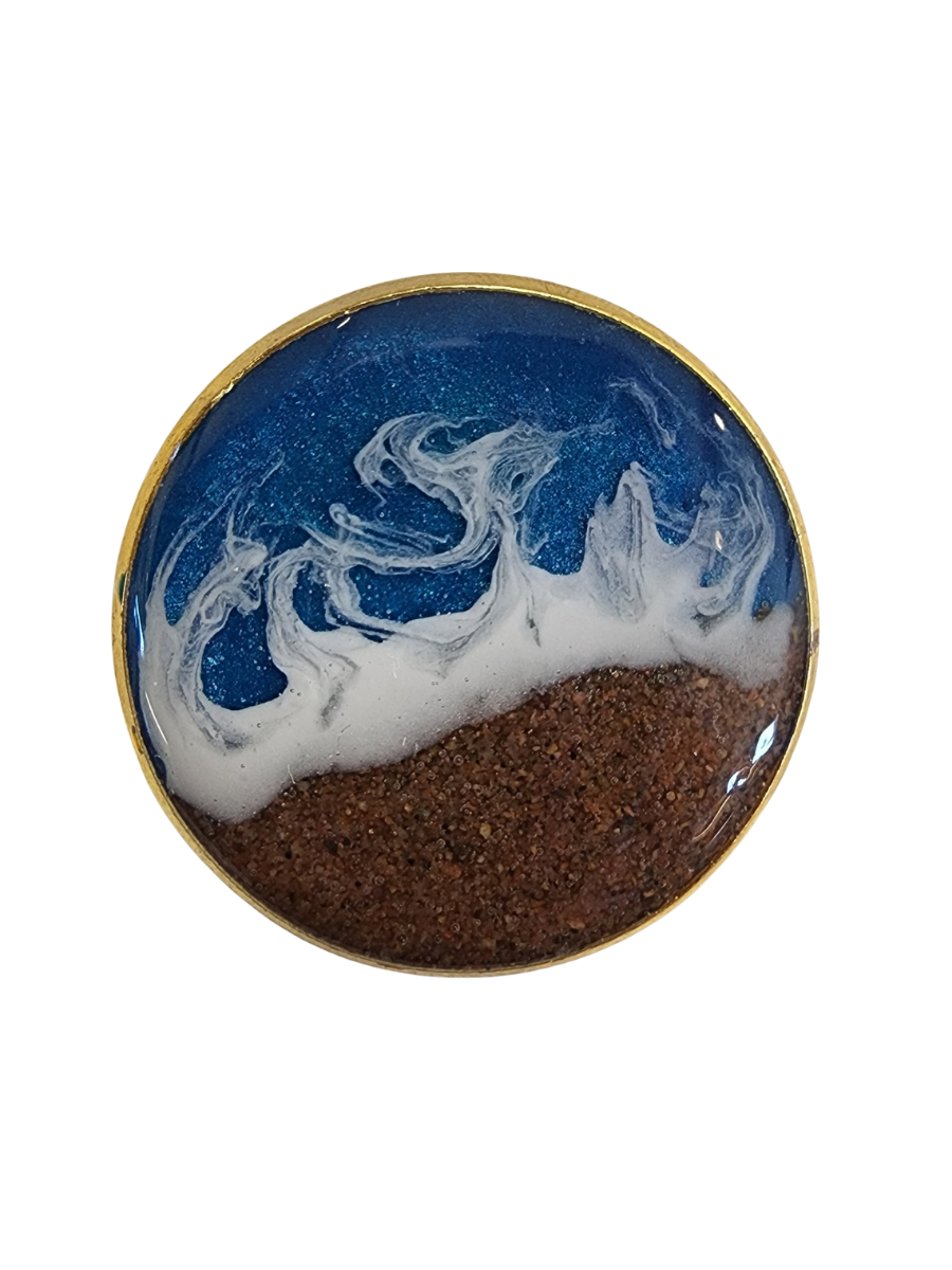 Seaside Stainless Steel Designer Ocean Scene Jewelry with PEI Beach Sand