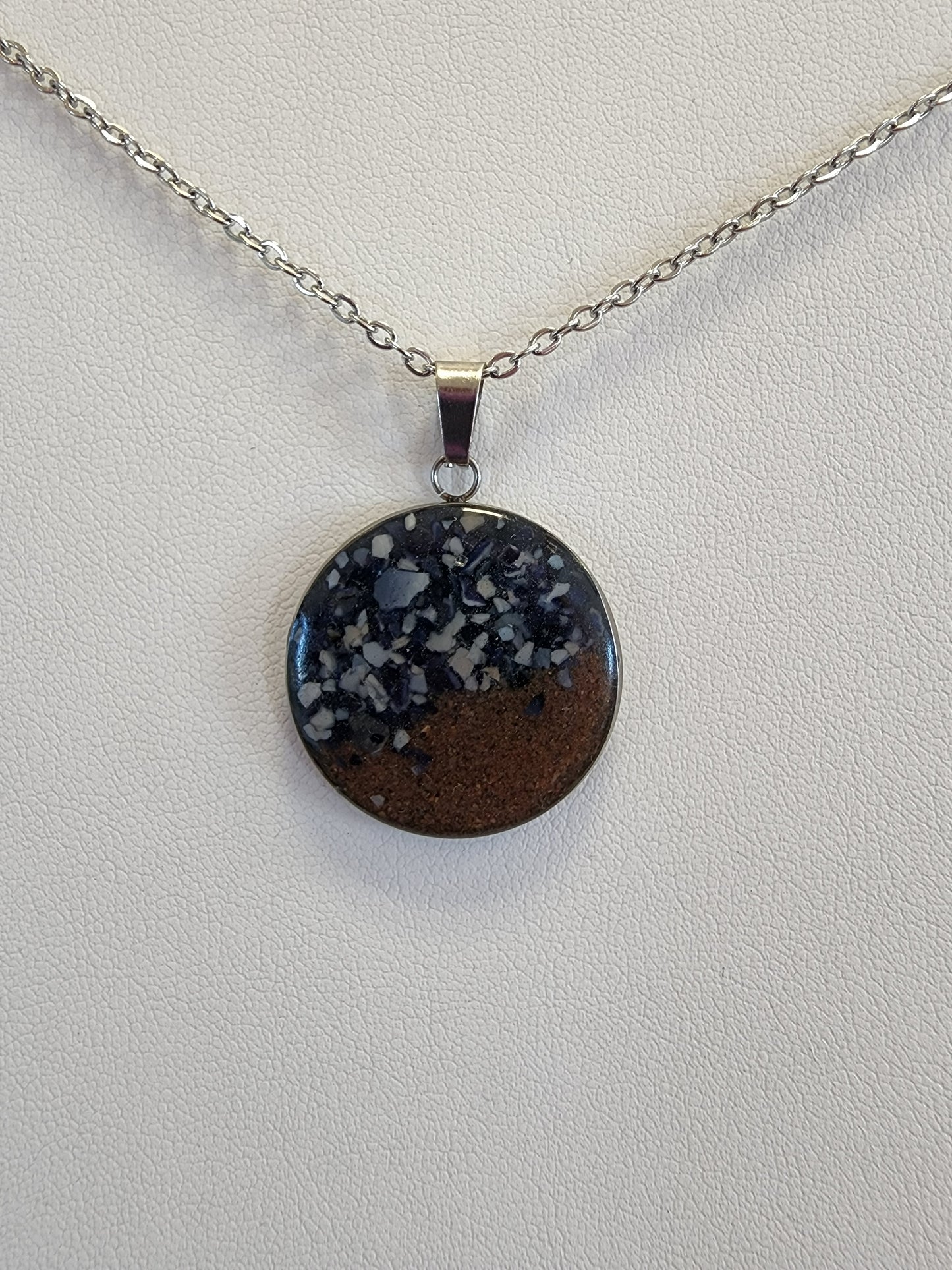 PEI Beach Sand Designer Pendants - Stainless Steel