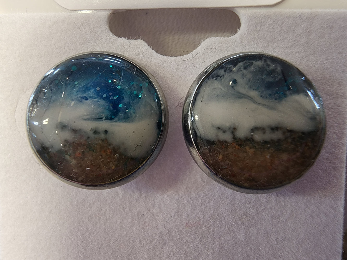 PEI Beach Sand Designer Earrings - Stainless Steel