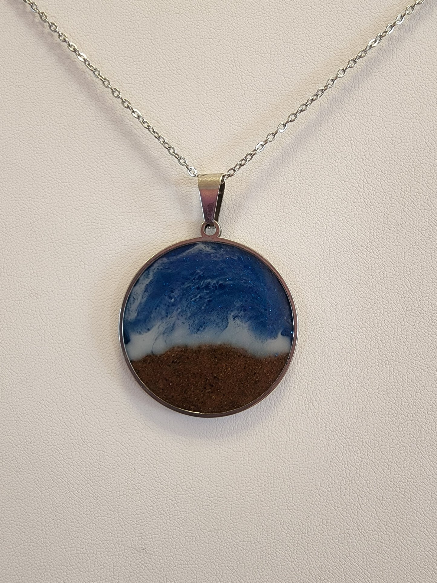 PEI Beach Sand Designer Pendants - Stainless Steel