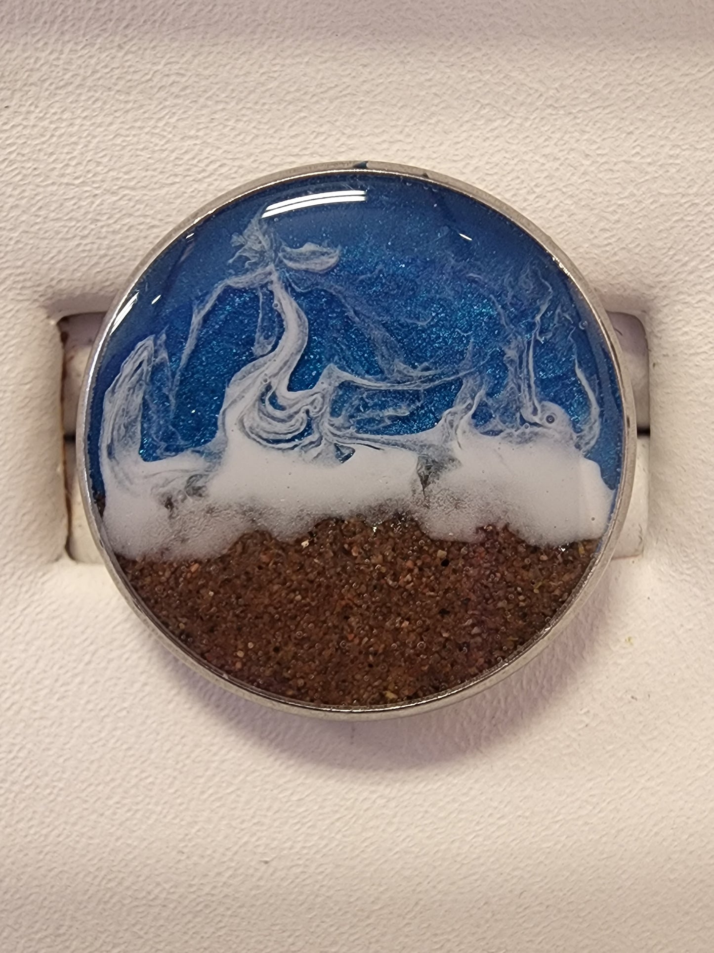 PEI Beach Sand Designer Rings - Stainless Steel