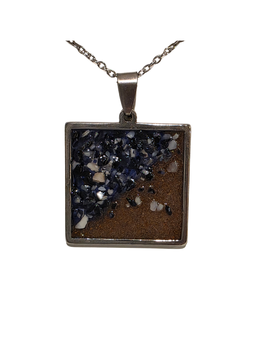 Seaside Stainless Steel Designer Mussel & Sand Jewelry