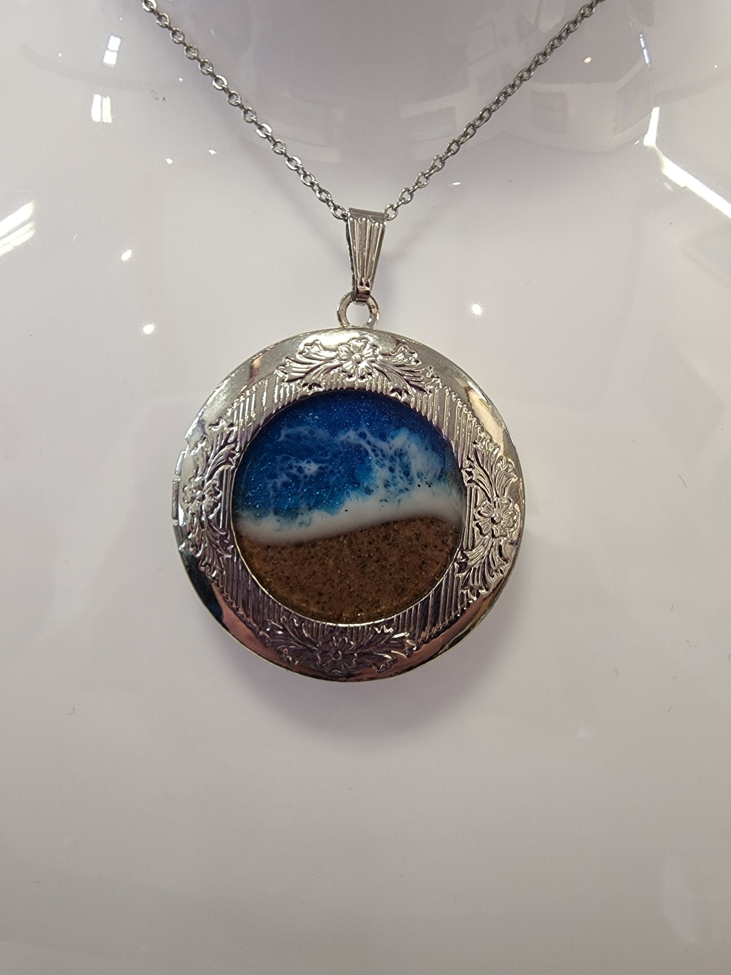 PEI Beach Sand Designer Pendants - Stainless Steel
