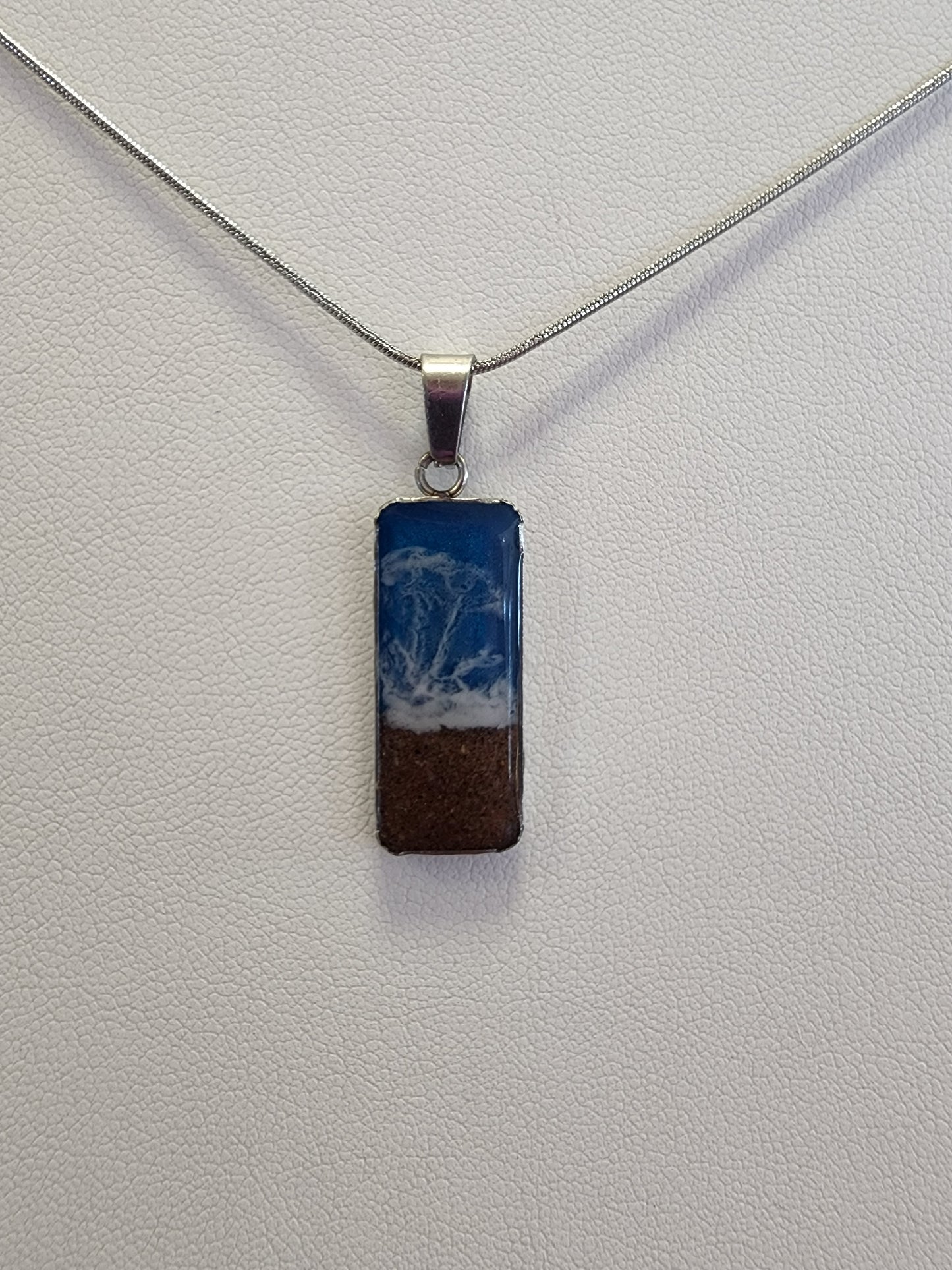 PEI Beach Sand Designer Pendants - Stainless Steel