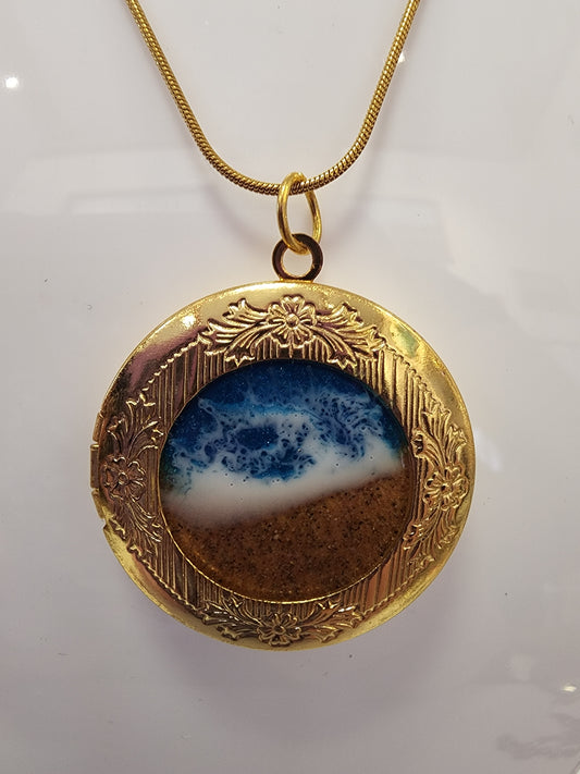 Seaside Ocean Scene Locket