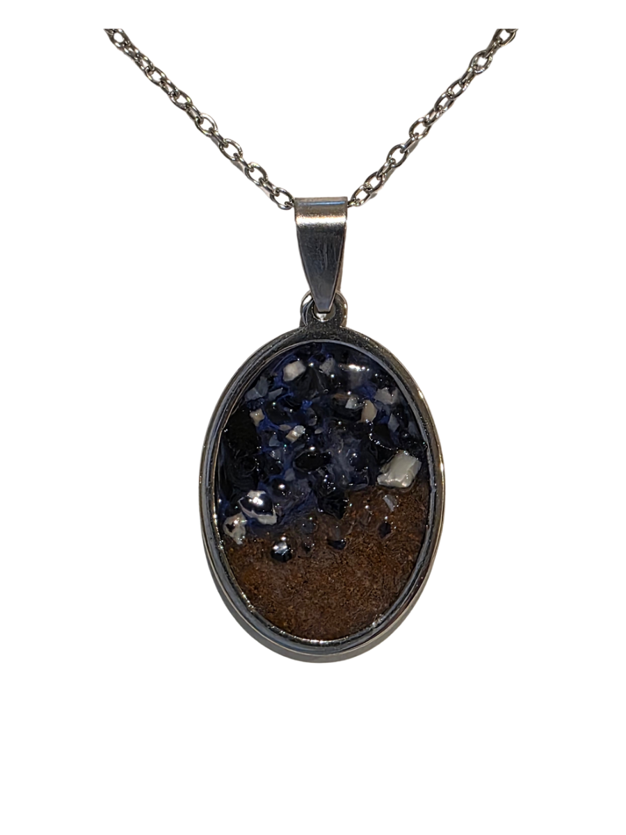 Seaside Stainless Steel Designer Mussel & Sand Jewelry