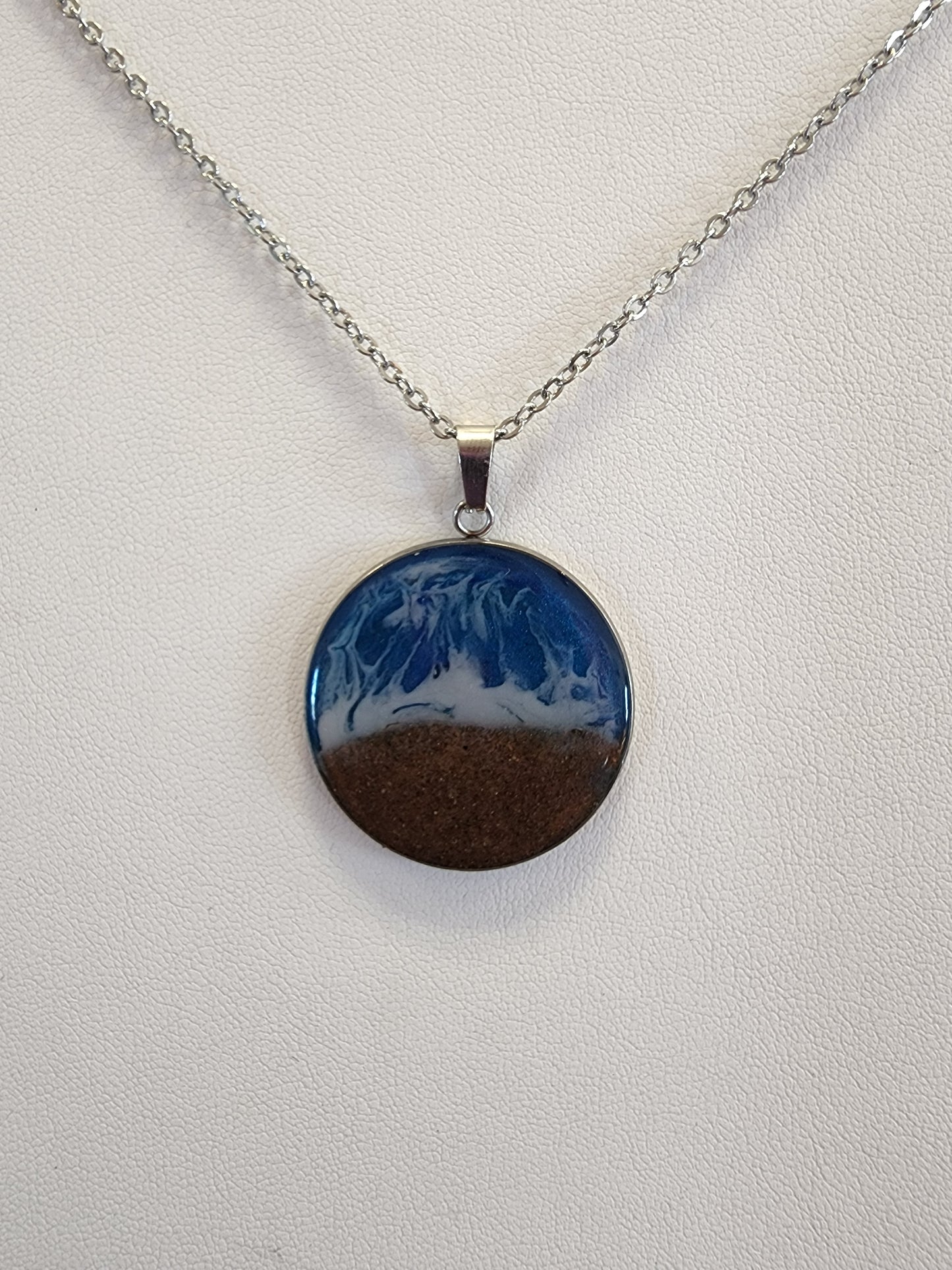 PEI Beach Sand Designer Pendants - Stainless Steel