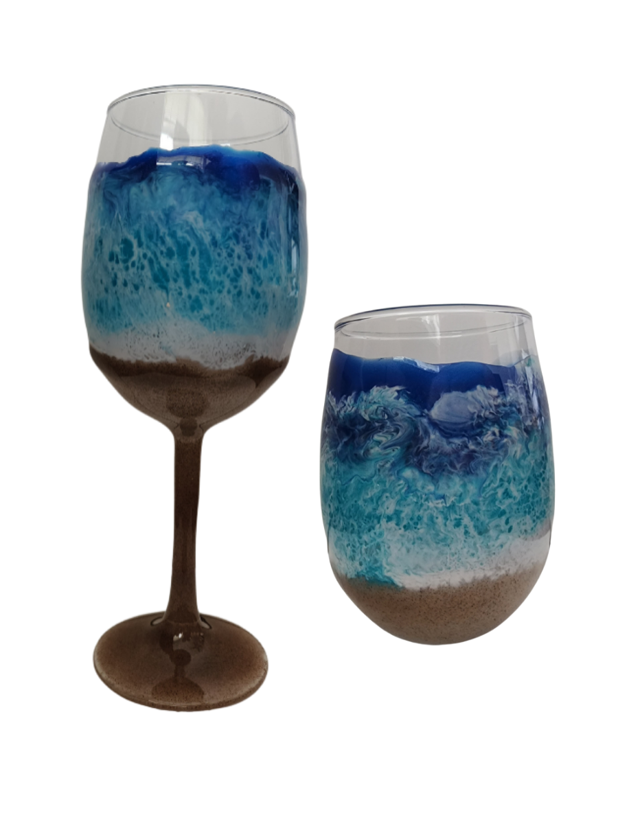 Seaside Wine Glasses