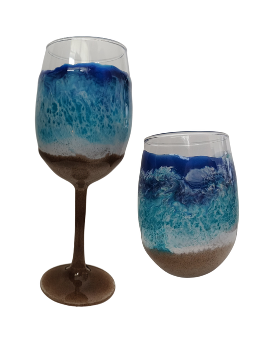 Seaside Wine Glasses